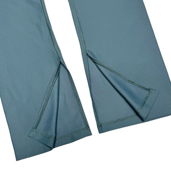 Old Navy High Waisted PowerSoft Rib-Knit Split Flare Leggings Ocean Flare MP - Picture 9 of 10